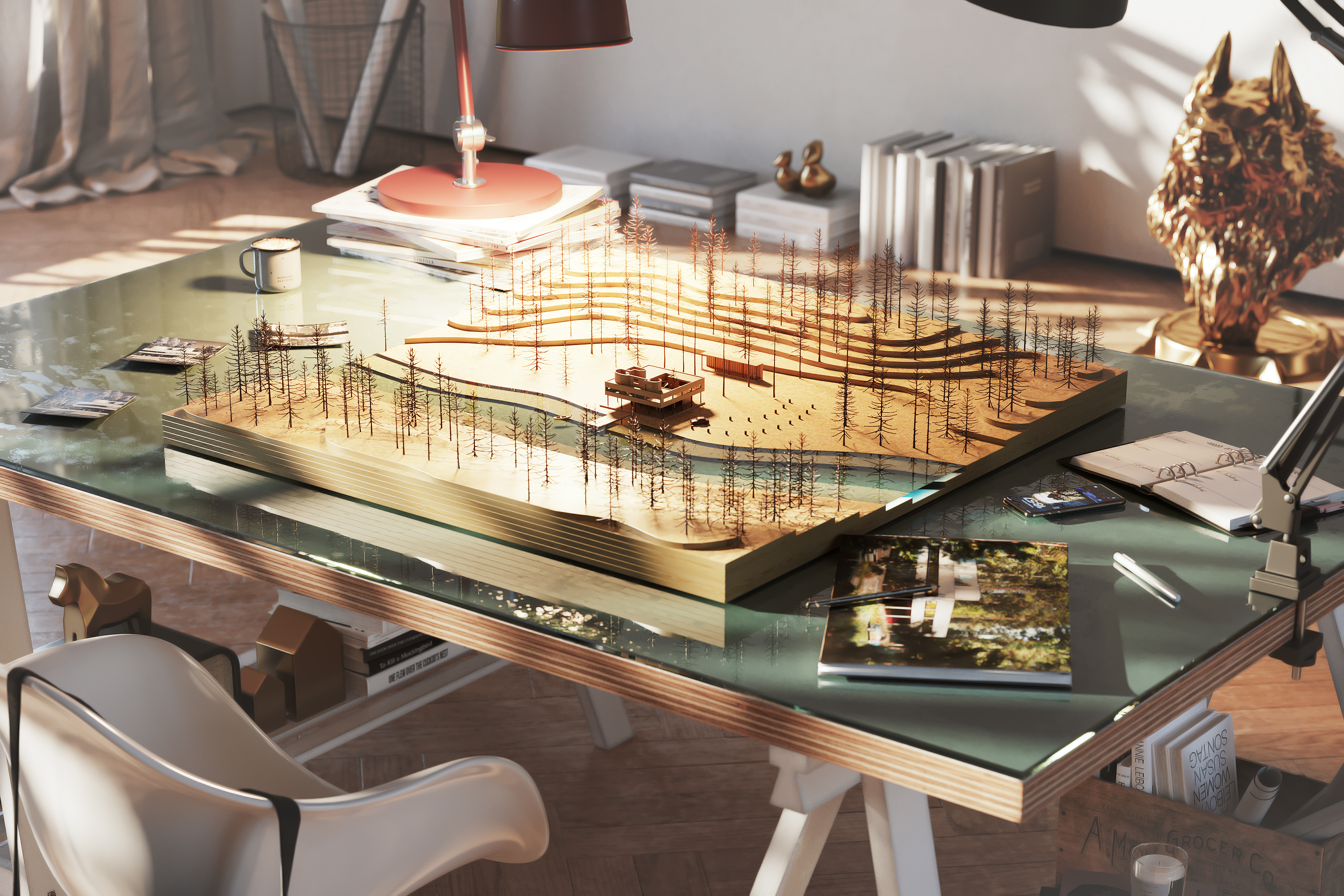 VILLA SAVOYE Maket Style Render-1