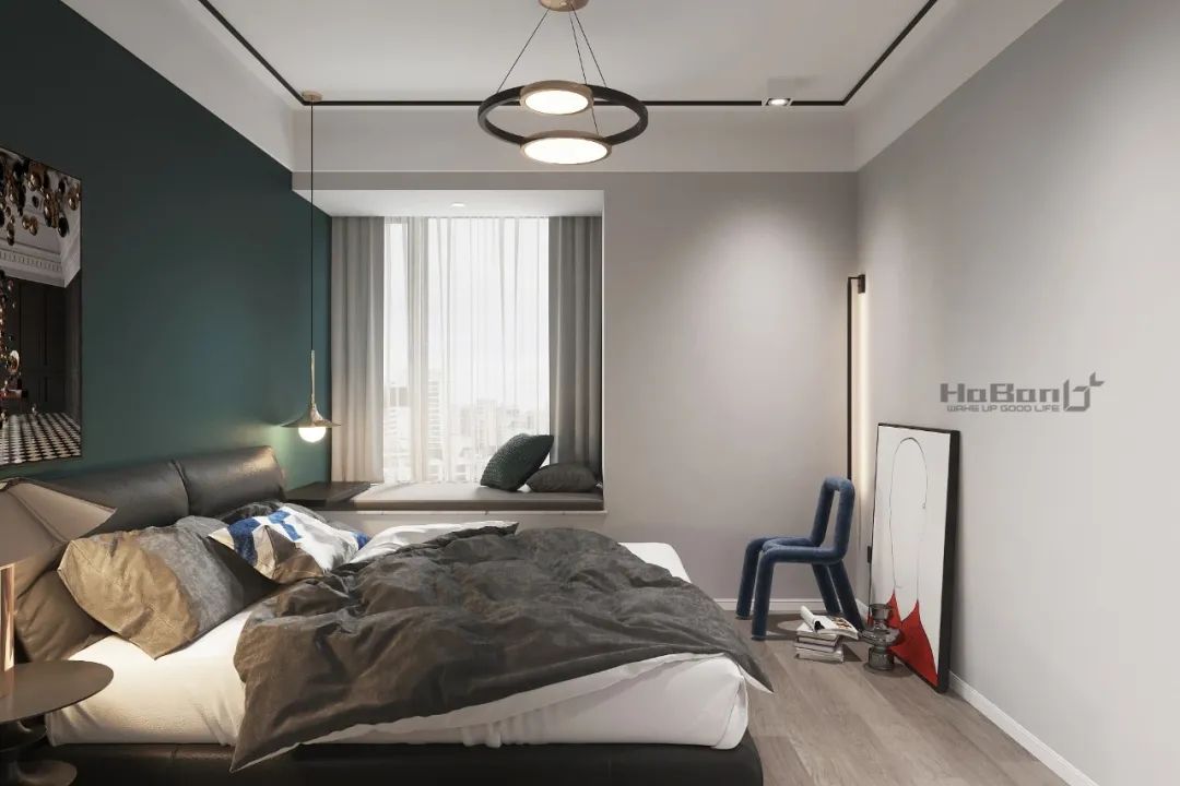 华润柒公馆 90㎡现代风,打破空间界限,感受日升日落-32