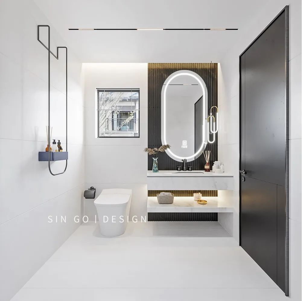 上海世纪珑墅现代黑白灰别墅设计丨中国上海丨武延玲-42