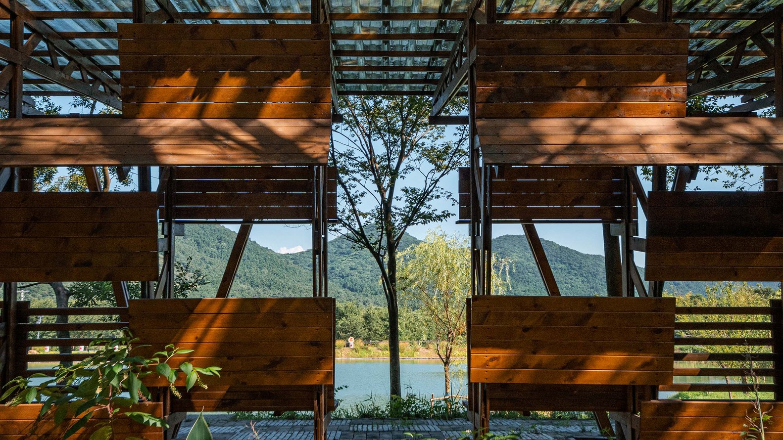 镇江茅山景区陈庄轻木水榭装置丨中国镇江丨东南大学建筑学院韩晓峰设计工作室-41