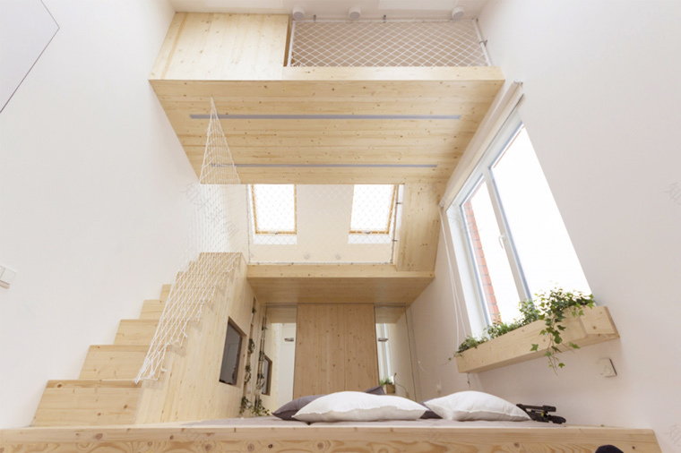 79㎡原木风多层亲子住宅 Ruetemple-2