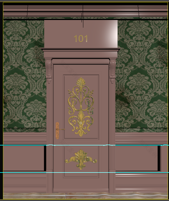 Vintage Hotel Corridor(复古酒店走廊)-14