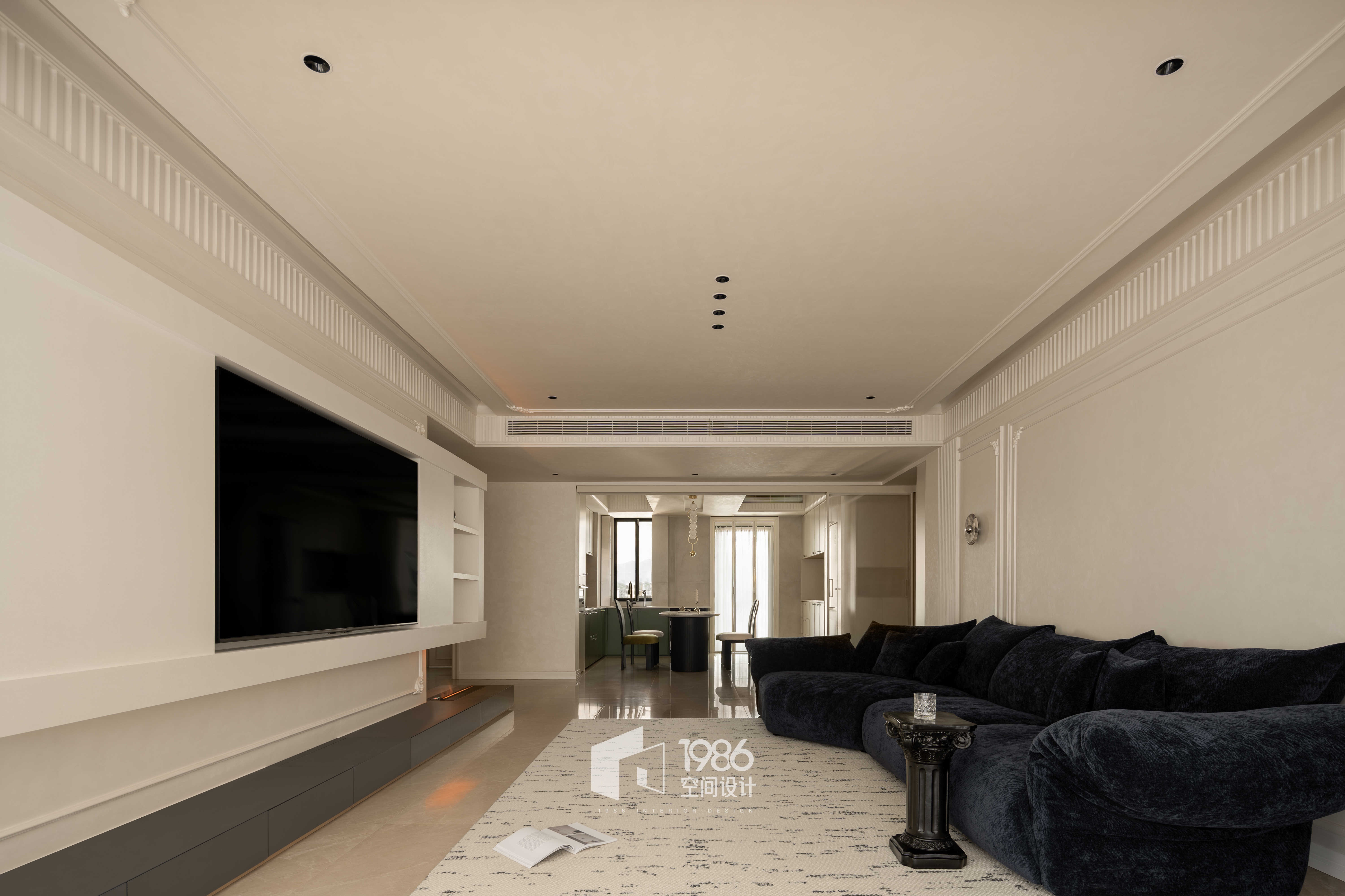 180㎡自带电影感的轻法式之家丨中国长沙丨1986空间设计-12