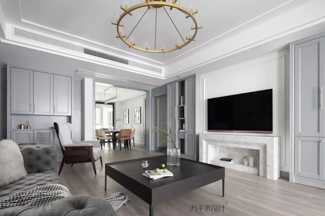 现代美式风,162㎡润和又一城住宅设计-49