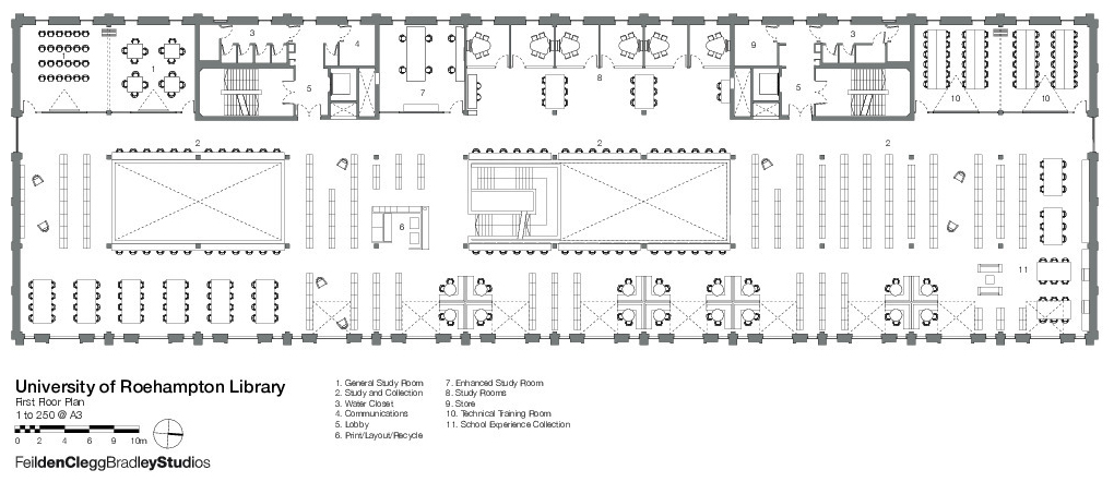 伦敦罗汉普顿大学图书馆 · 花园景观中的现代学术空间-49
