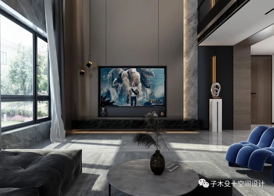 黑白灰极简大宅丨中国吉林丨子木殳十空间设计-25