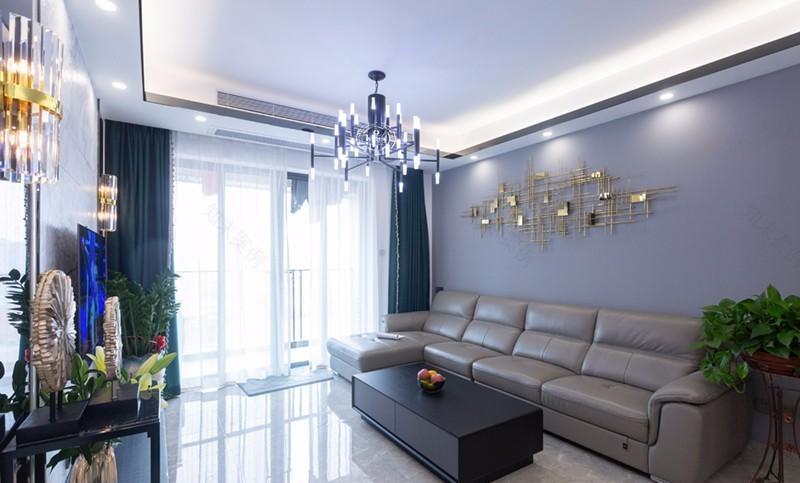 现代简约三居,落地实景惊艳亮相-1