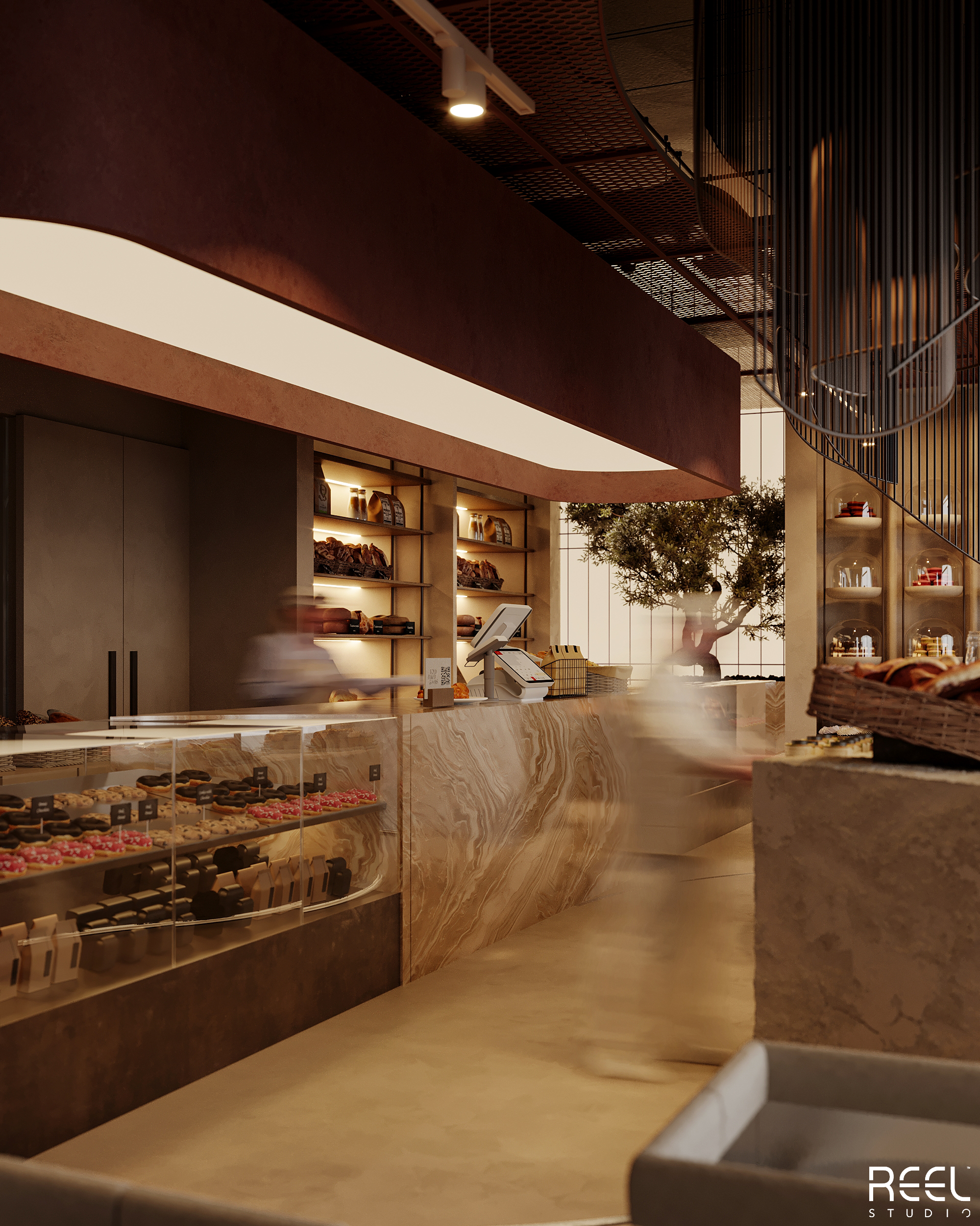 巧克力咖啡馆设计丨沙特阿拉伯丨Reel Studio-3