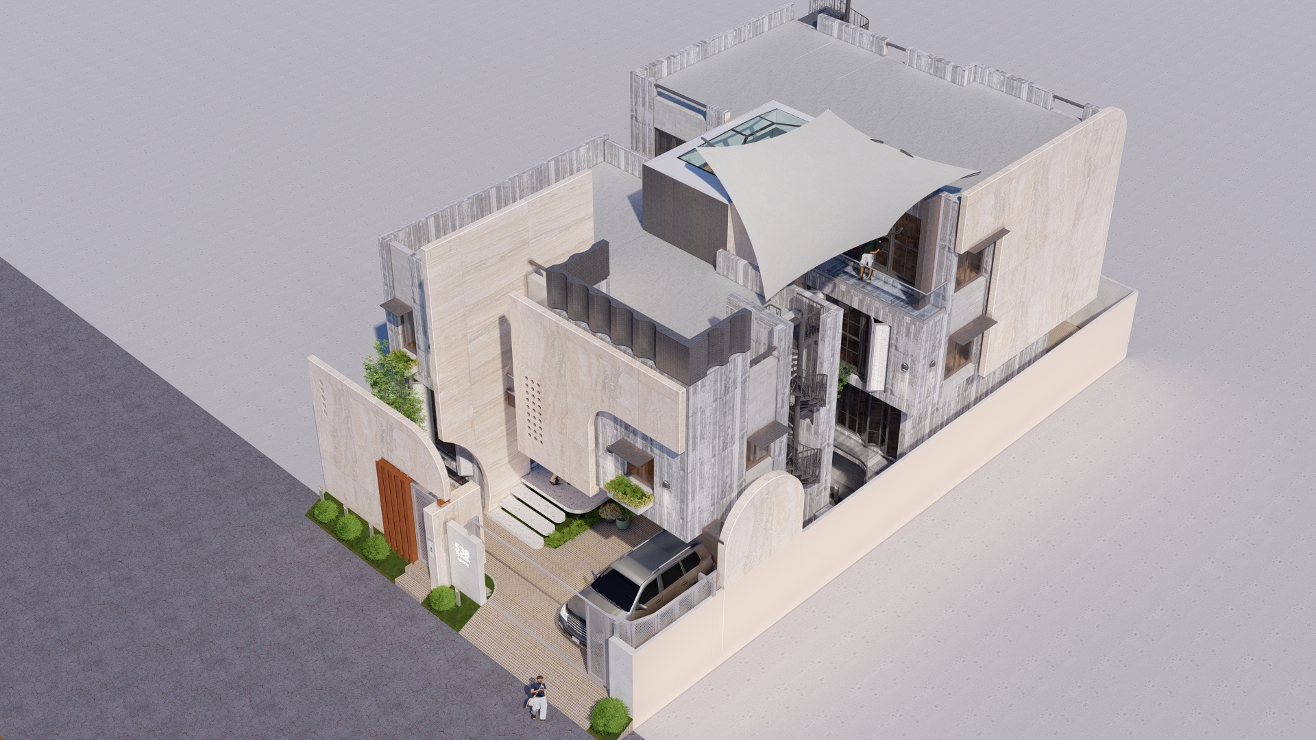 Split House Residence | Freelance Project-4