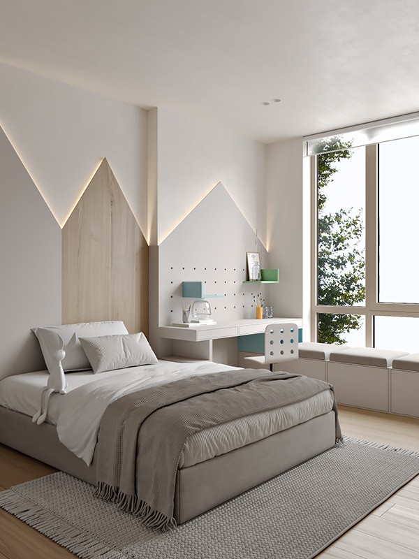 100㎡原木+高级黑 既舒适又精致！-23