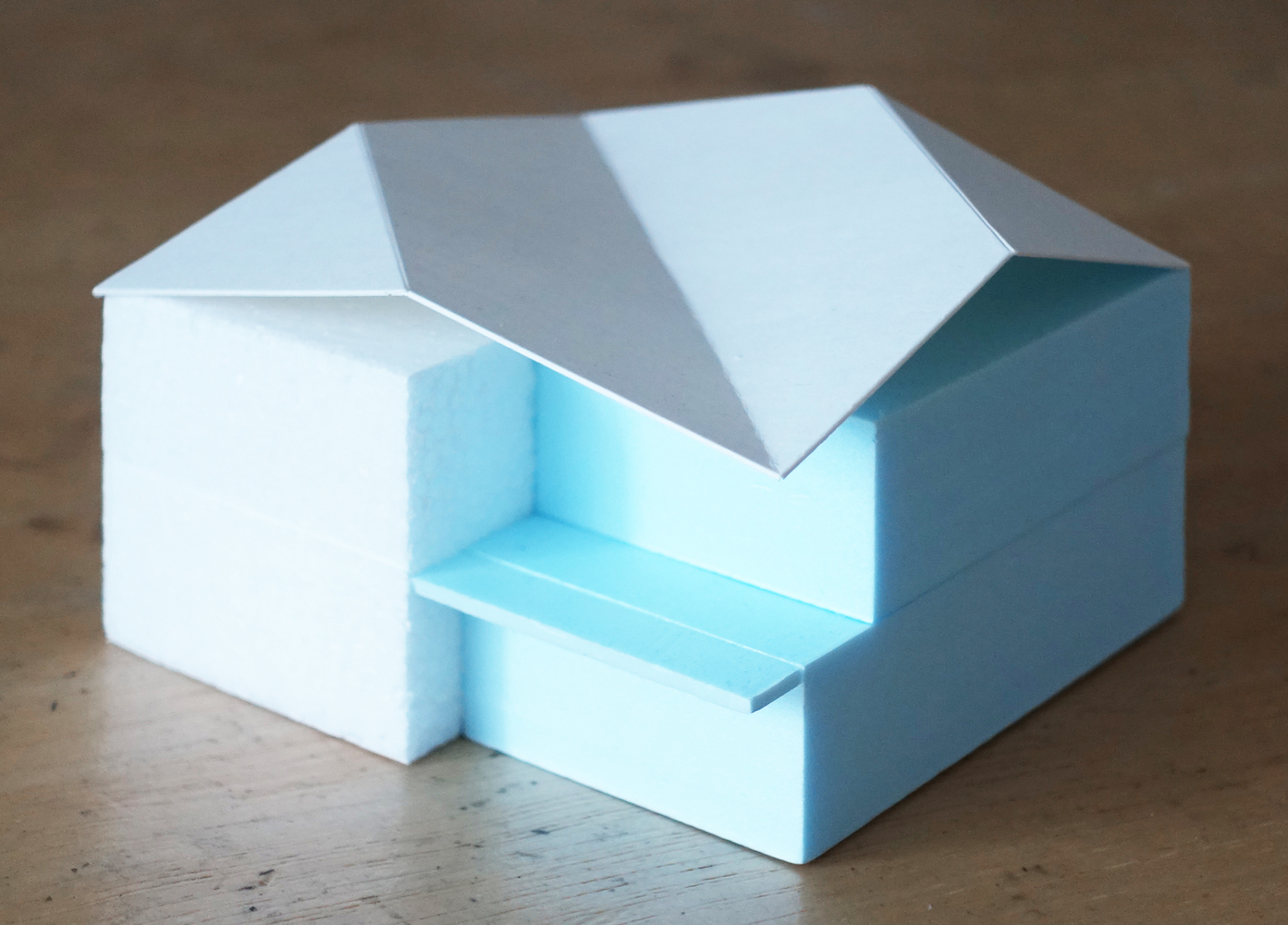 折纸式蝶形屋顶住宅-50