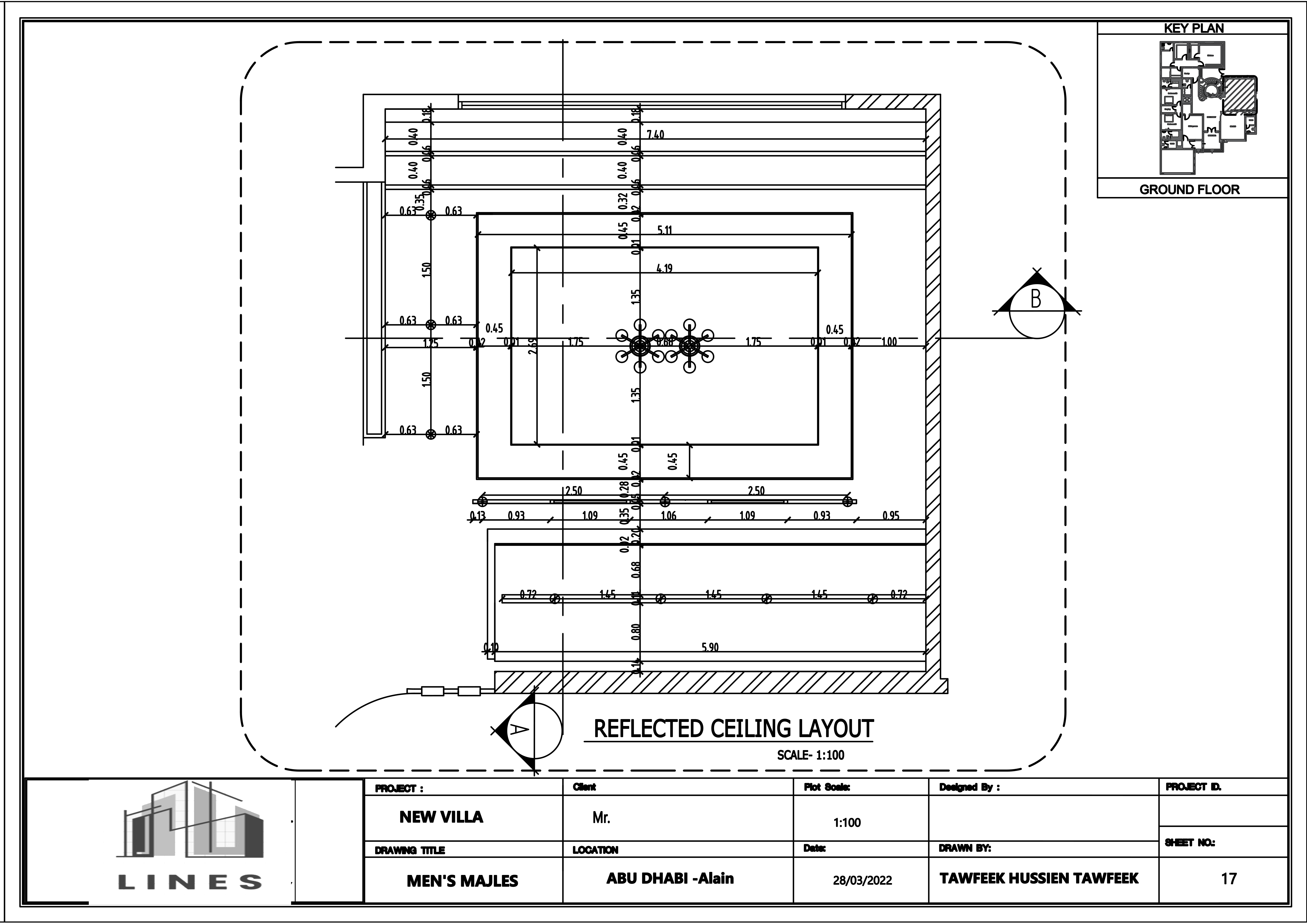shop drawing for reception hall-16