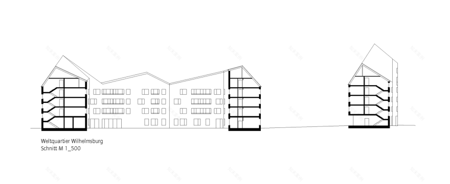 汉堡 Quarter of Nations 住宅区丨Gerber Architekten-46