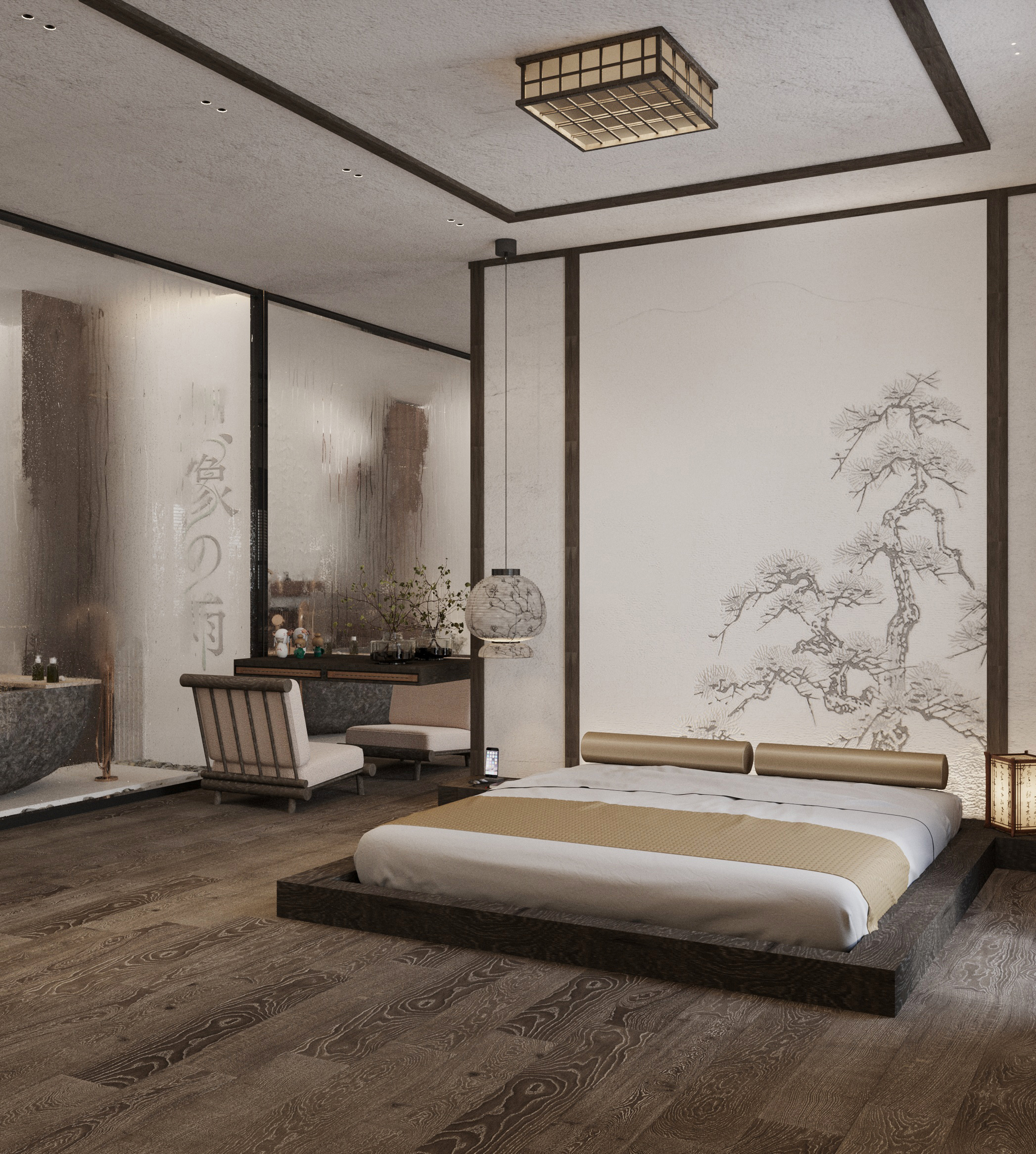 Бутик-отель. Дизайн-концепция номера в этно-стиле.-1