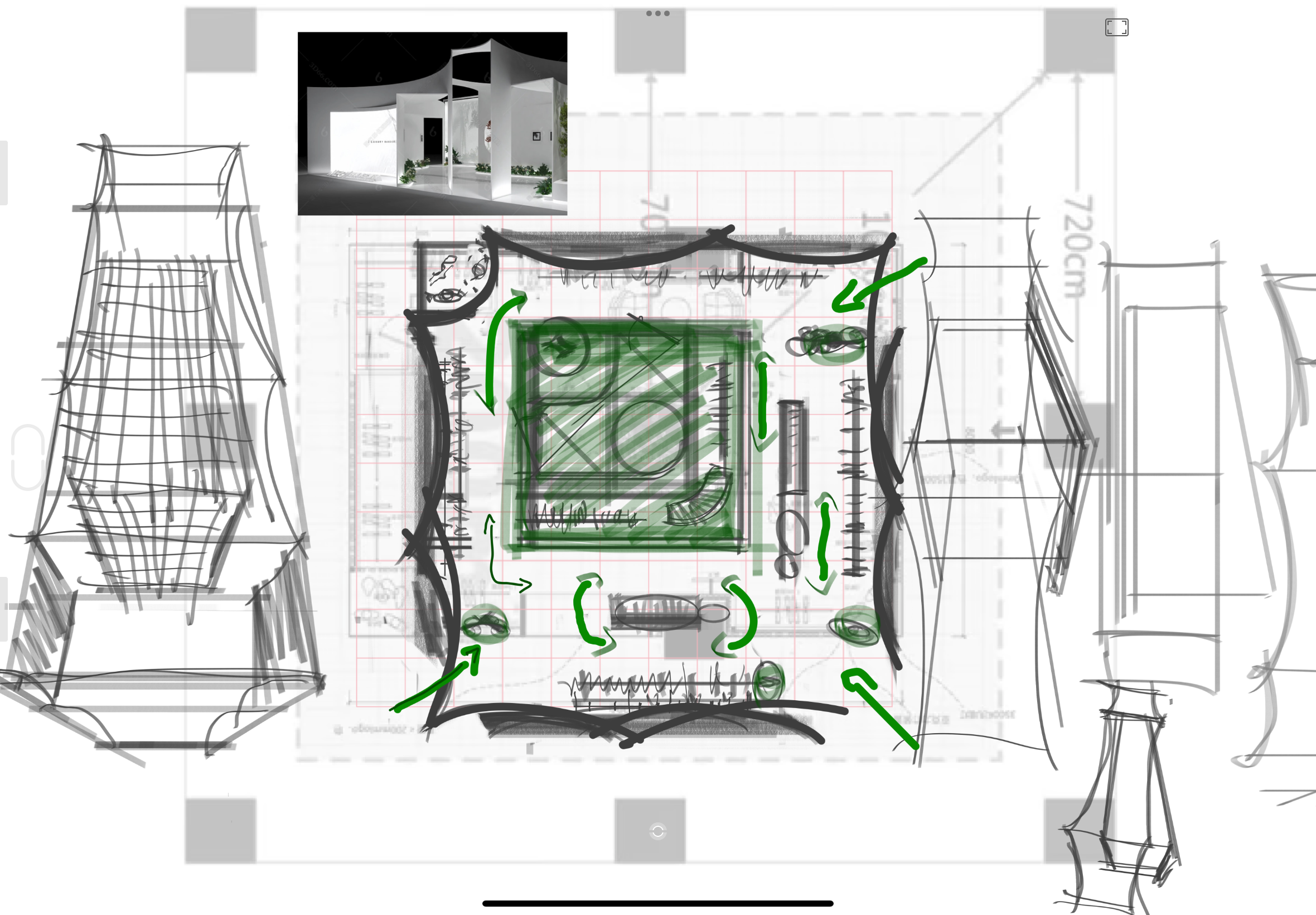 快闪空间·平面布局图·模型推演-10