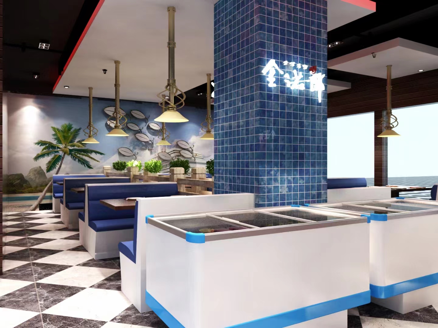 餐厅|让你置身在海洋世界-6