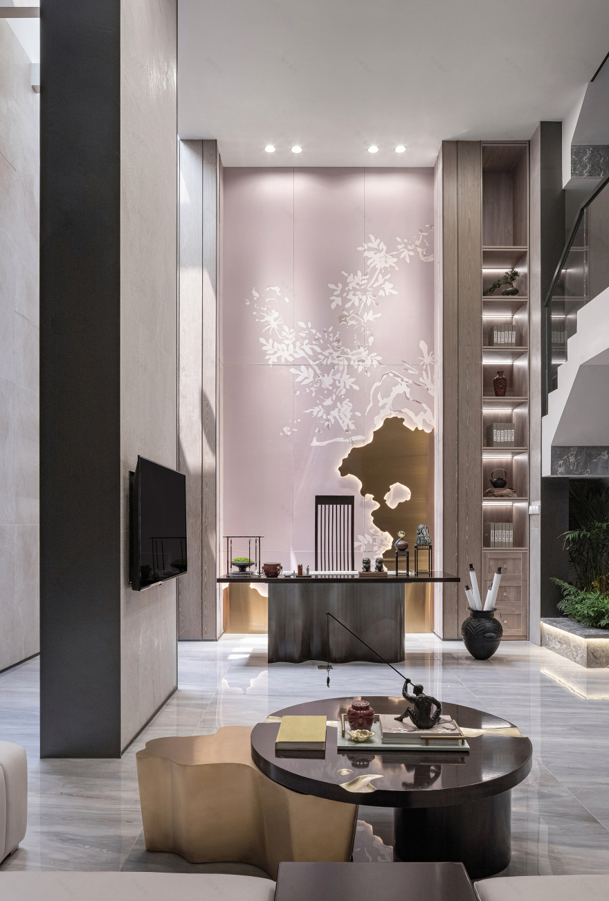 济南雍泉府下叠样板间 | 素雅新中式,融入自然之美-13