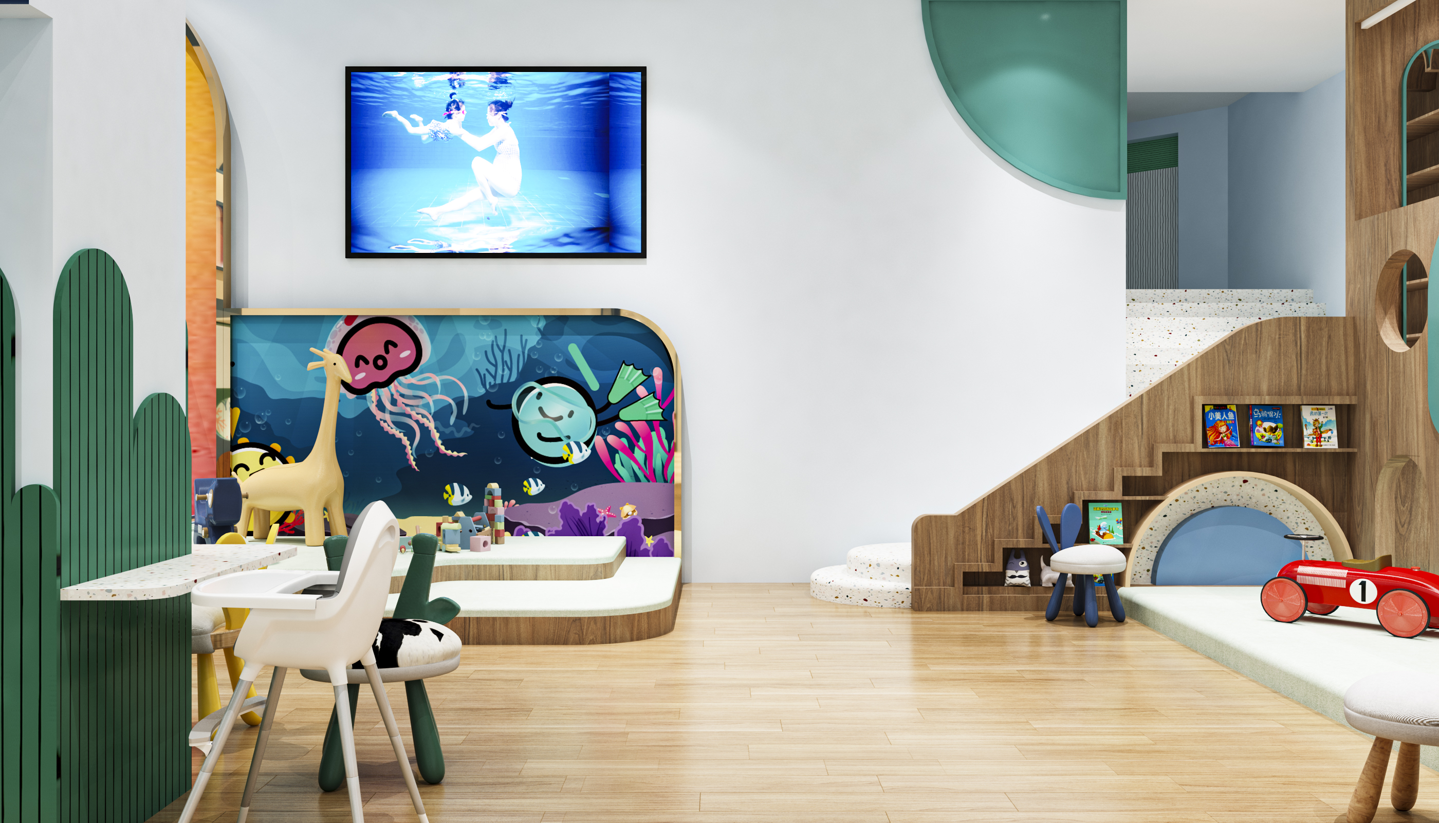 吐泡泡亲子游泳俱乐部番禺店 2·0丨中国广州丨意匠工作室-13