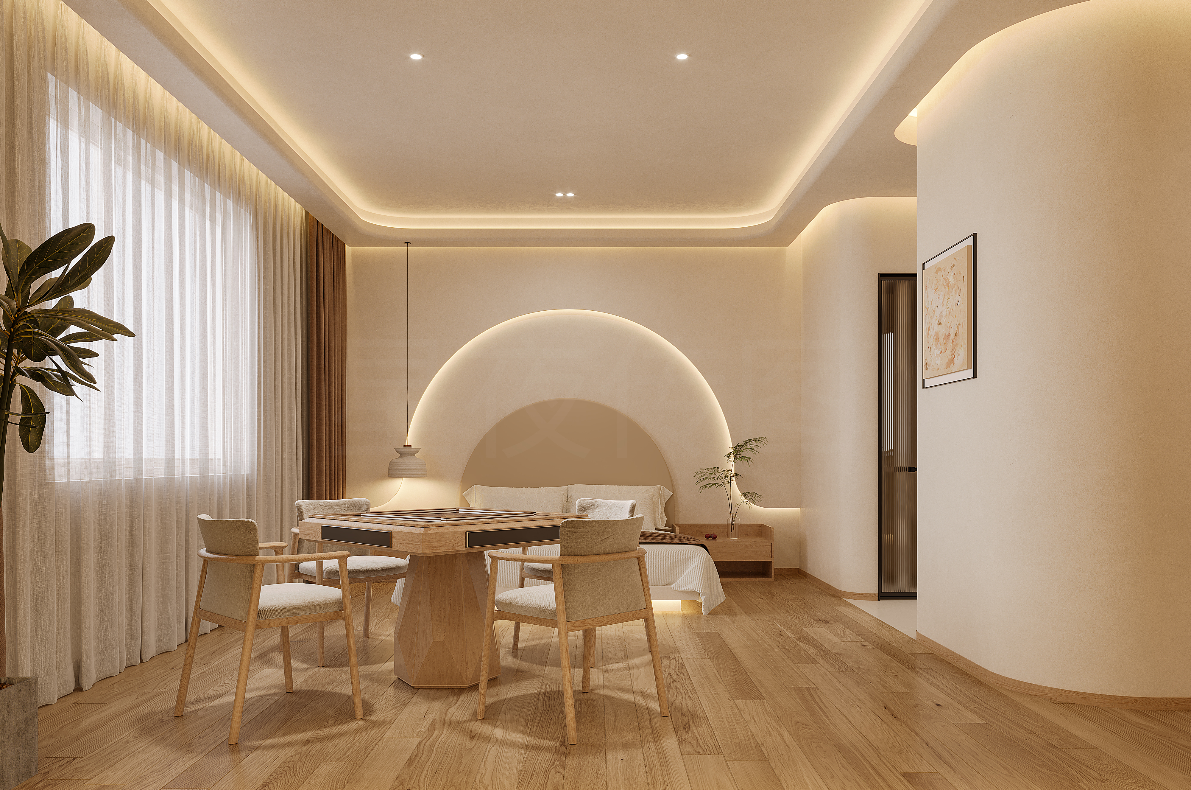 民宿 酒店 原木奶油-6