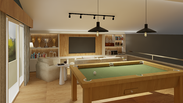 家庭活动室室内设计丨巴西丨Isabela Loureiro Arquitetura-7