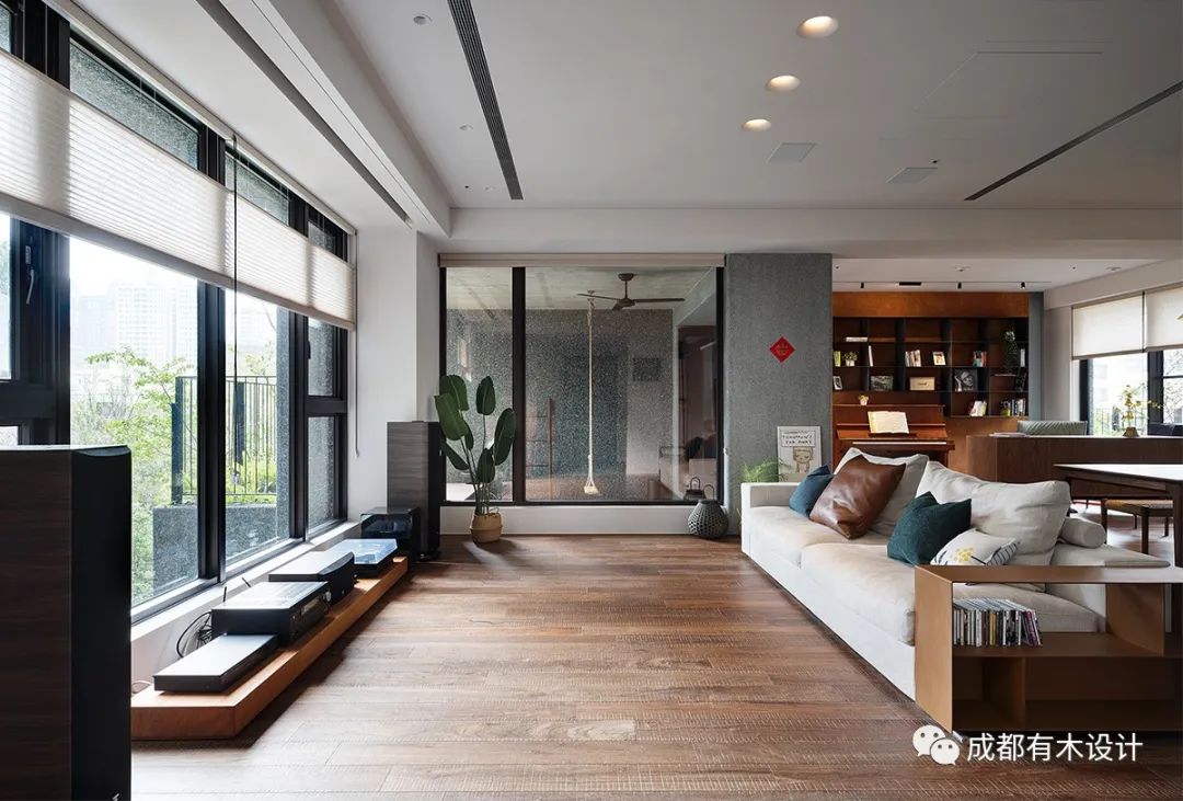 现代原木感混搭居所丨大墨-18