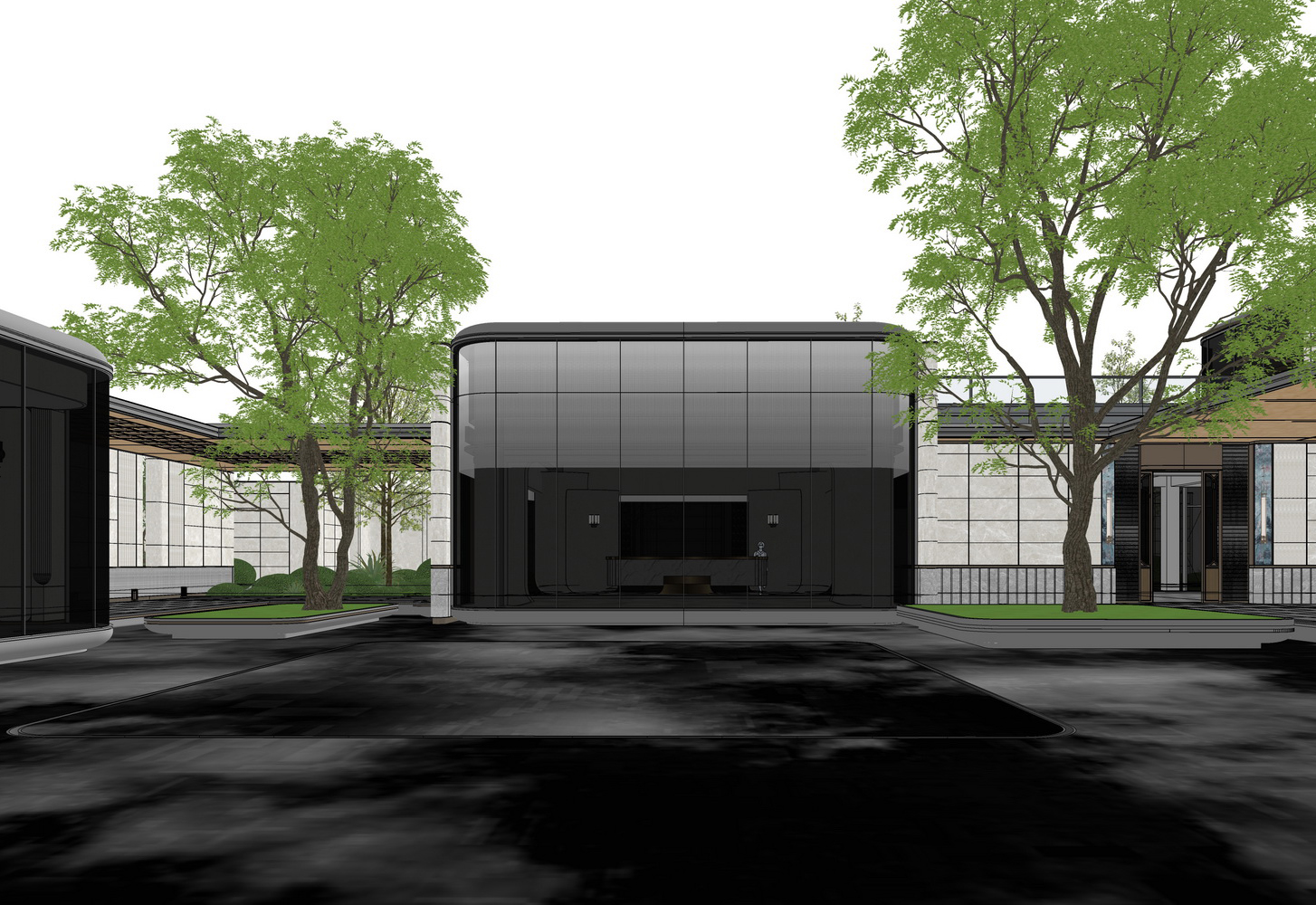 上海招商臻境示范区景观SU模型-5