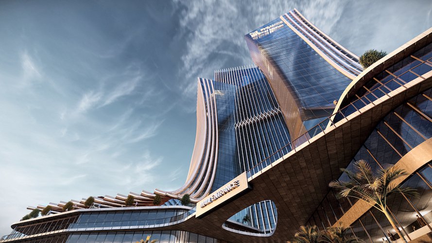 金字塔塔（注：Pyramids Tower这种表达可能不太符合常见的命名逻辑，Pyramids是金字塔的复数形式，Tower是塔，这样的组合可能是特定场所的名称，若有更明确的背景信息，翻译可能会更精准） 丨埃及-2