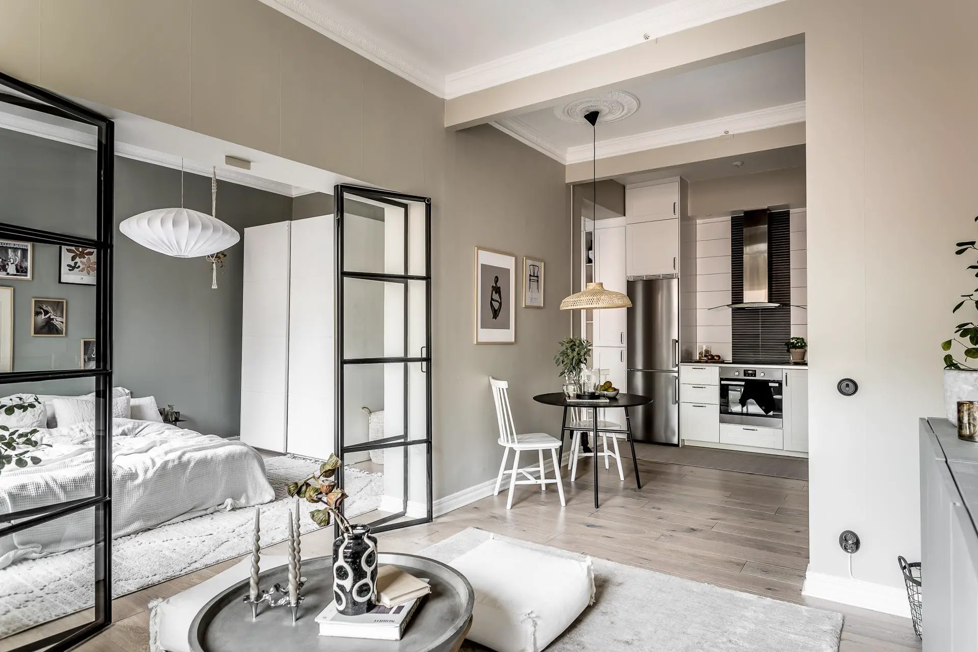 优雅温馨的 44m2 瑞典公寓设计-8