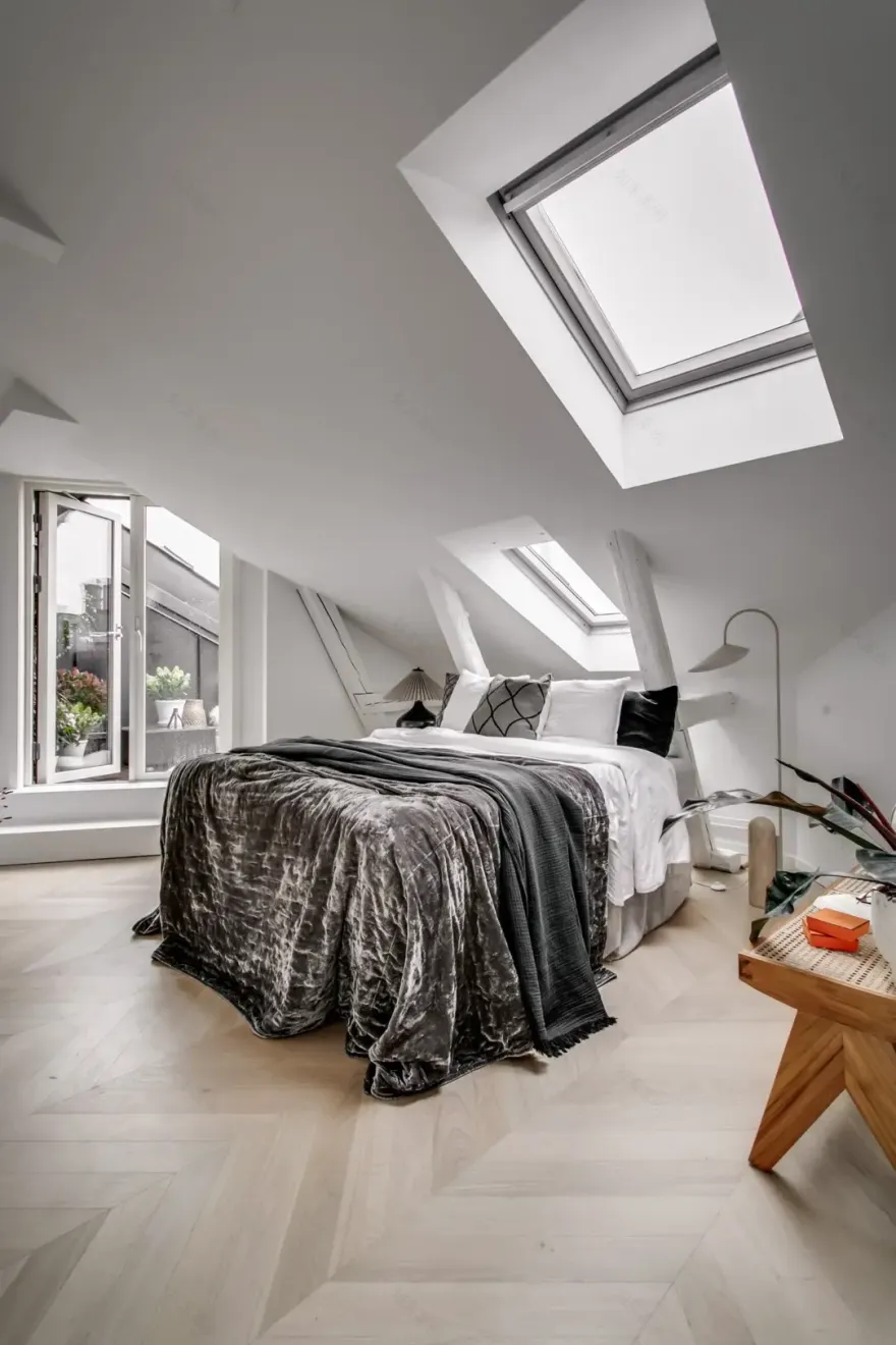 斯德哥尔摩独特 75m2 公寓,古老建筑中的现代温馨家园-15