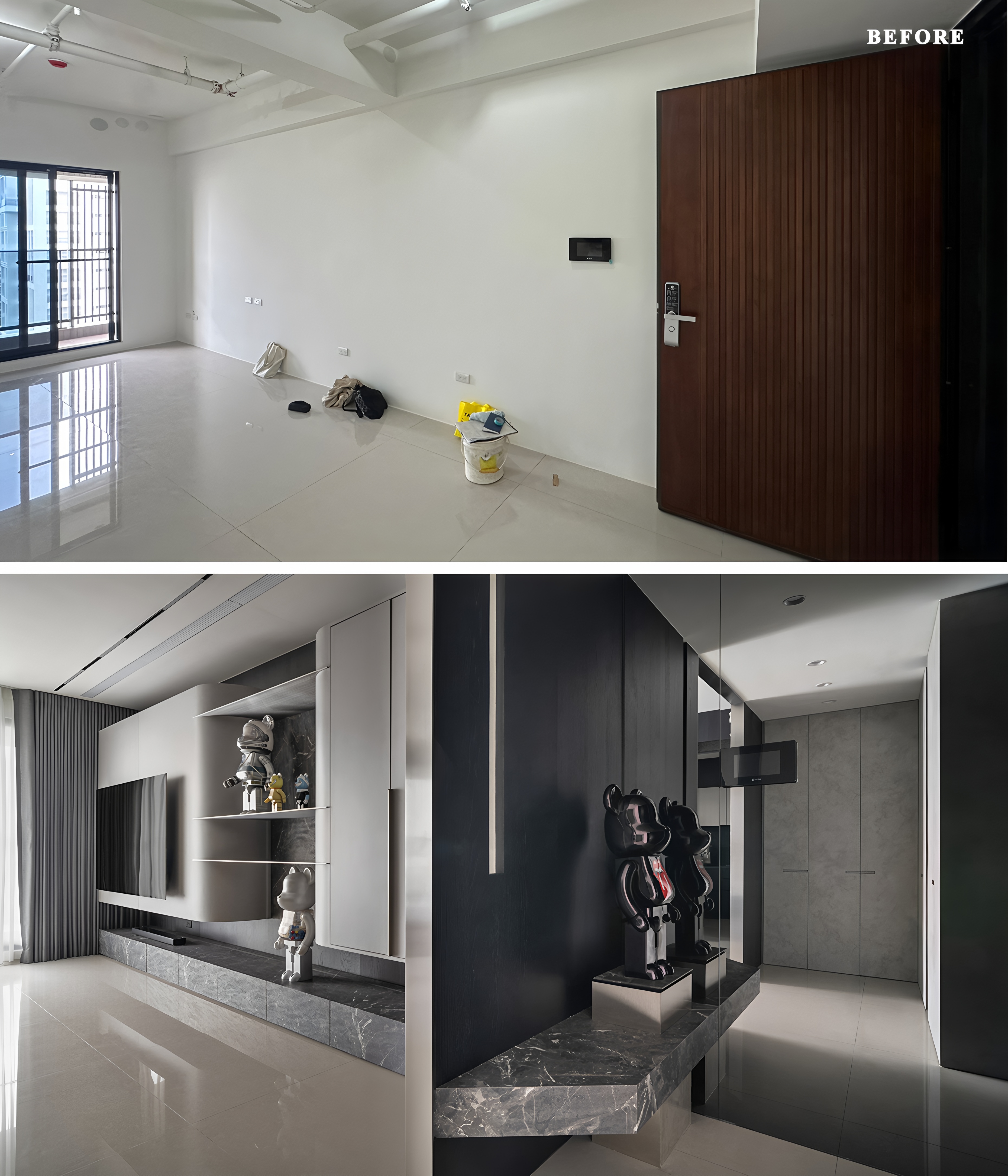 台南33坪灰韵蕴藏金属光住宅设计丨中国台南丨乔治黑羊设计-30