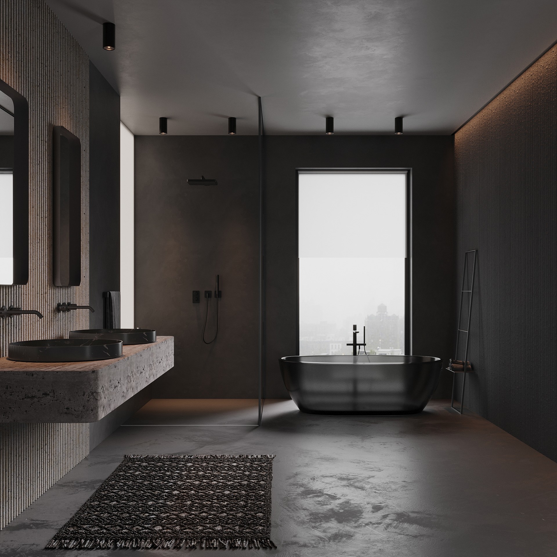 黑色系住宅设计  超酷！-14