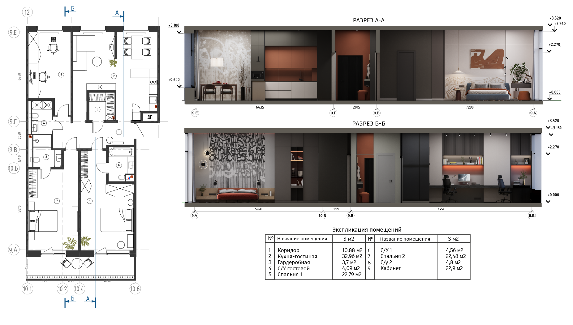 ЖК "Регенбоген" 住宅公寓  科利文设计项目-14