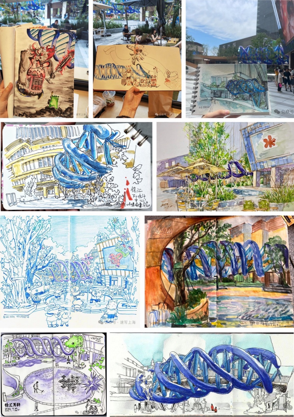 旋膜廊桥和六角金星丨中国上海丨众建筑,众建筑&友谊万岁-83