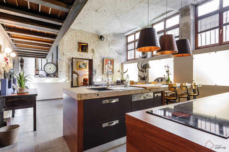 豪华别墅 现代风格法国工厂改造住宅-6