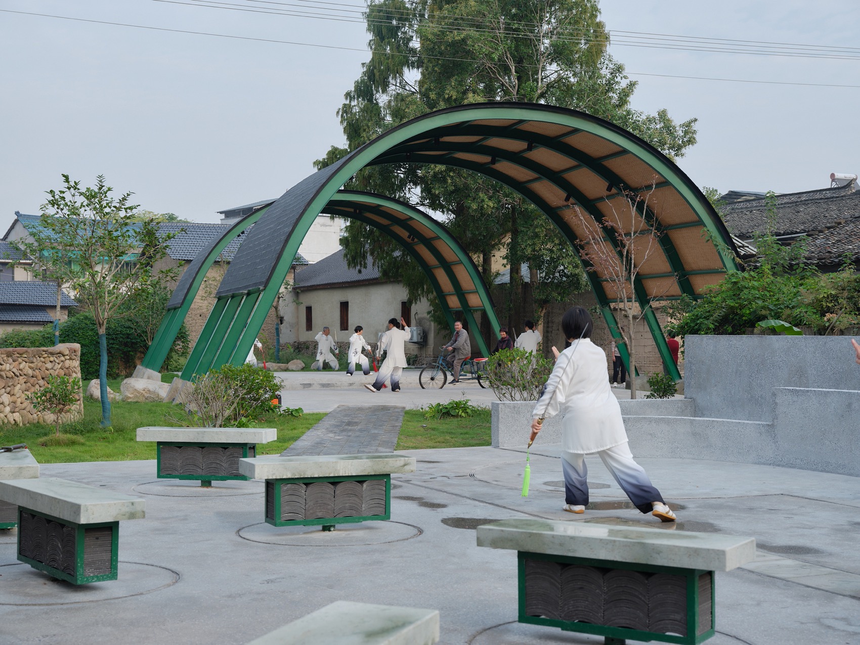 “两个半”·古市镇下街茶广场丨中国浙江丨衍述设计-5