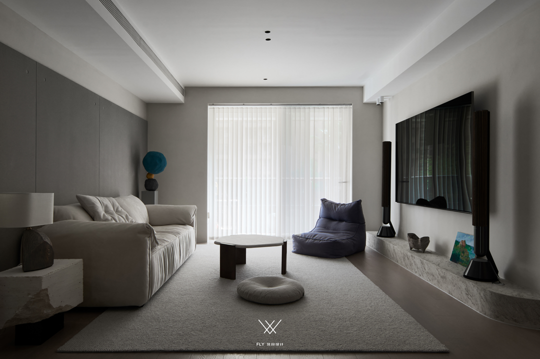 浙江杭州「万家星城」三室两厅现代侘寂空间设计丨中国杭州丨菲拉设计-35