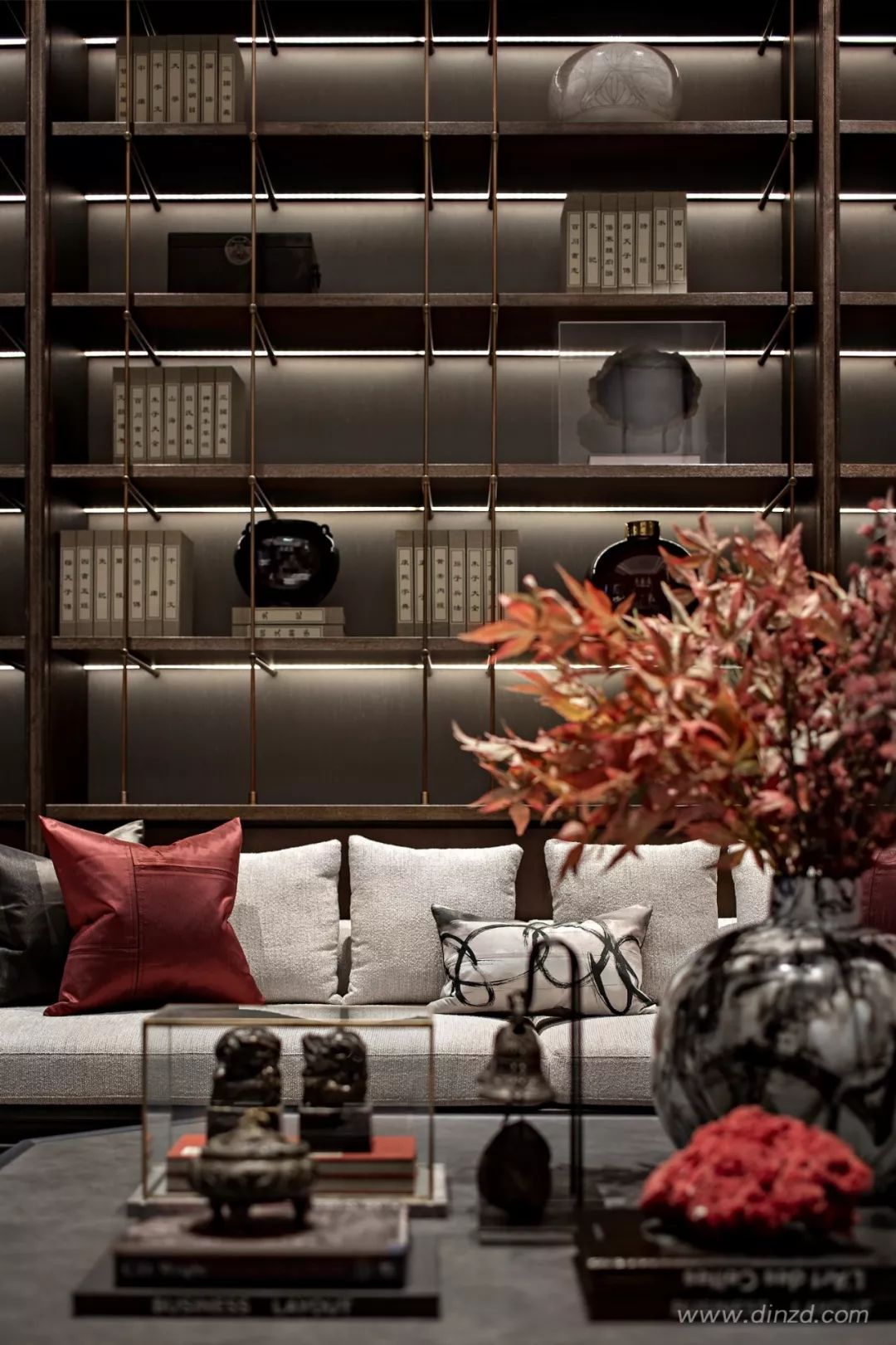 天津津门大院售楼处 | 古韵墨色与现代材质的完美融合-50