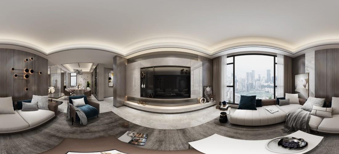 简约轻奢样板间设计-8