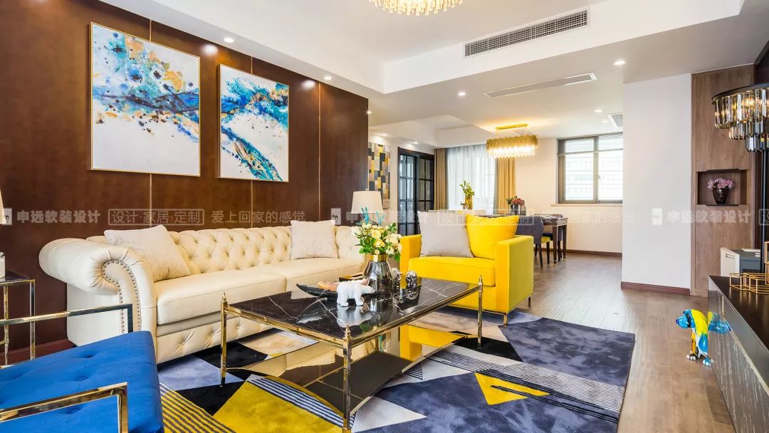 【申远软装百套实景案例】海琪园 119㎡ 现代轻奢-27