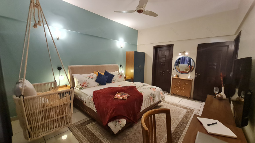 AB 卧室室内设计丨B3 设计工作室-18