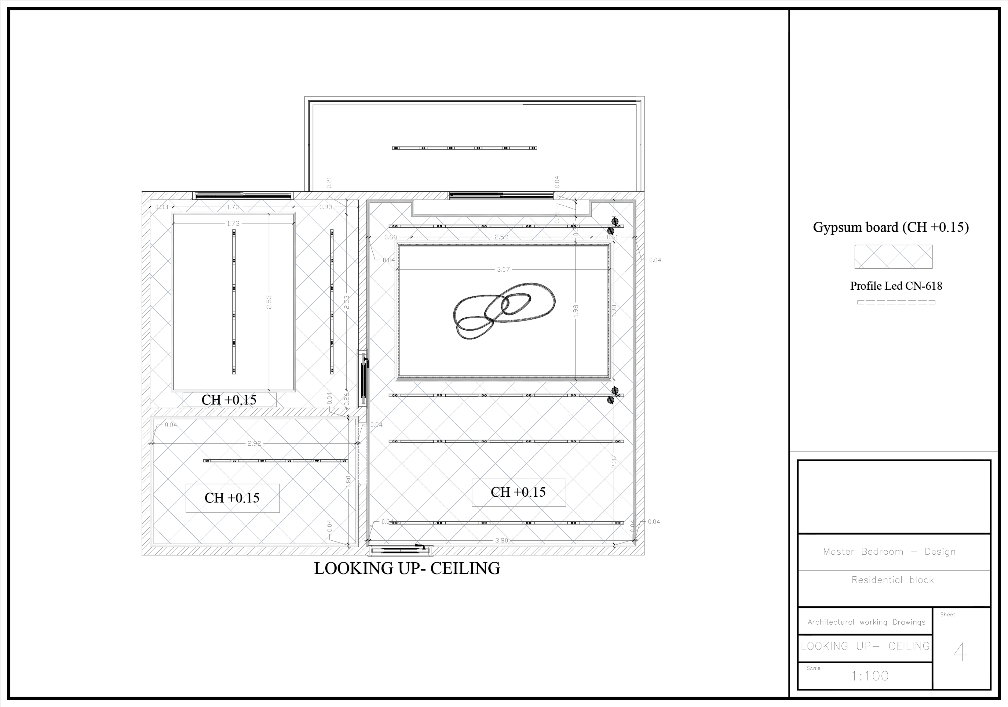 "Interior Master Bedroom Design & Shop Drawings"-12