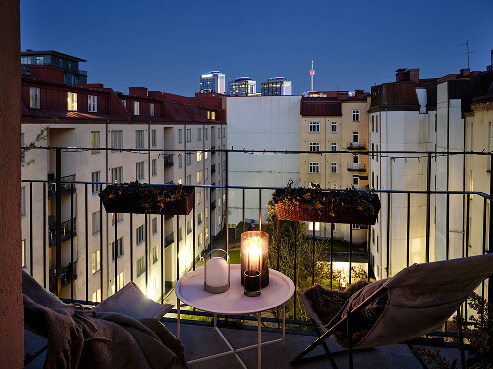 瑞典 41 平米小公寓的温馨灰色空间设计-5