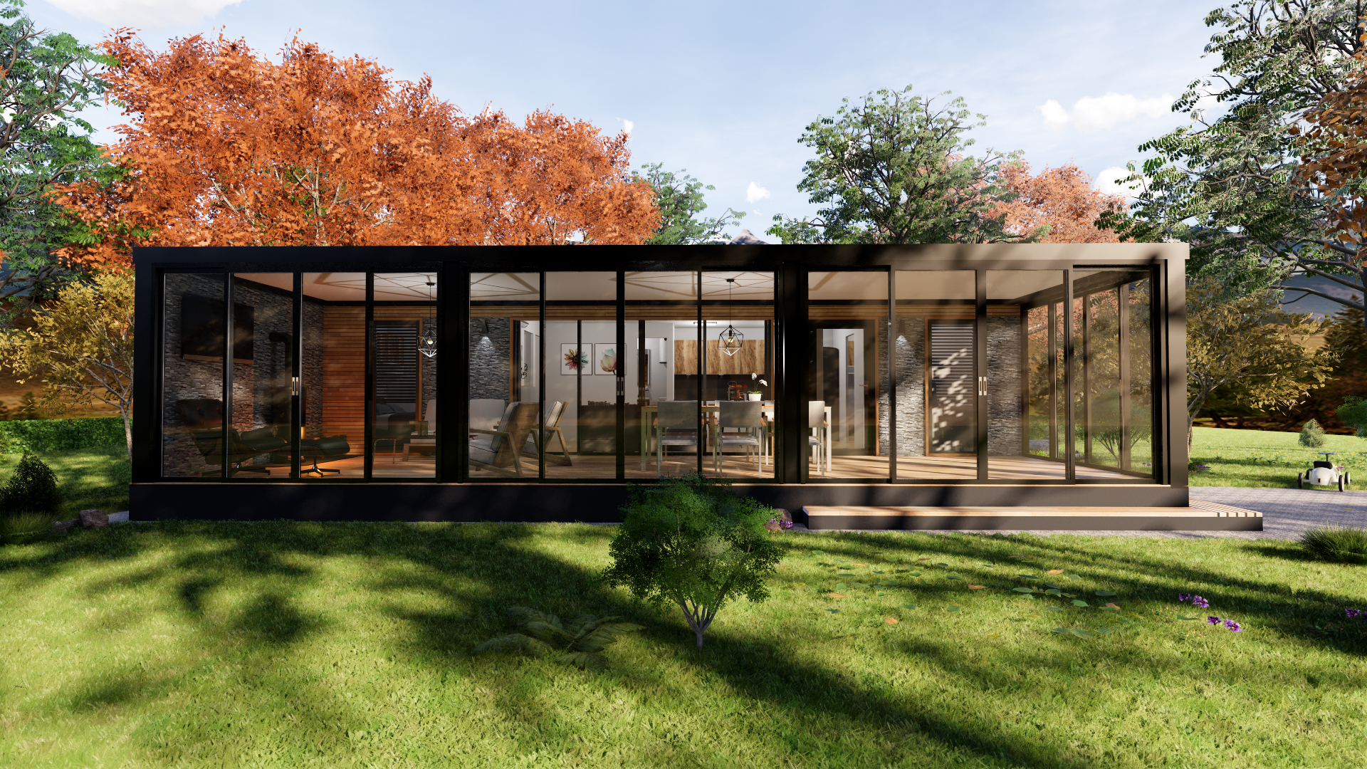 Mobilna/ Počitniška Hiška z Zimskim Vrtom K47-15