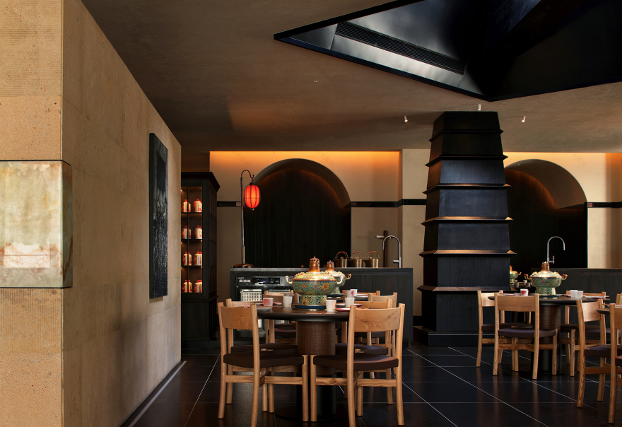 金昆阁·铜锅涮肉丨中国西安丨屋里门外设计-69