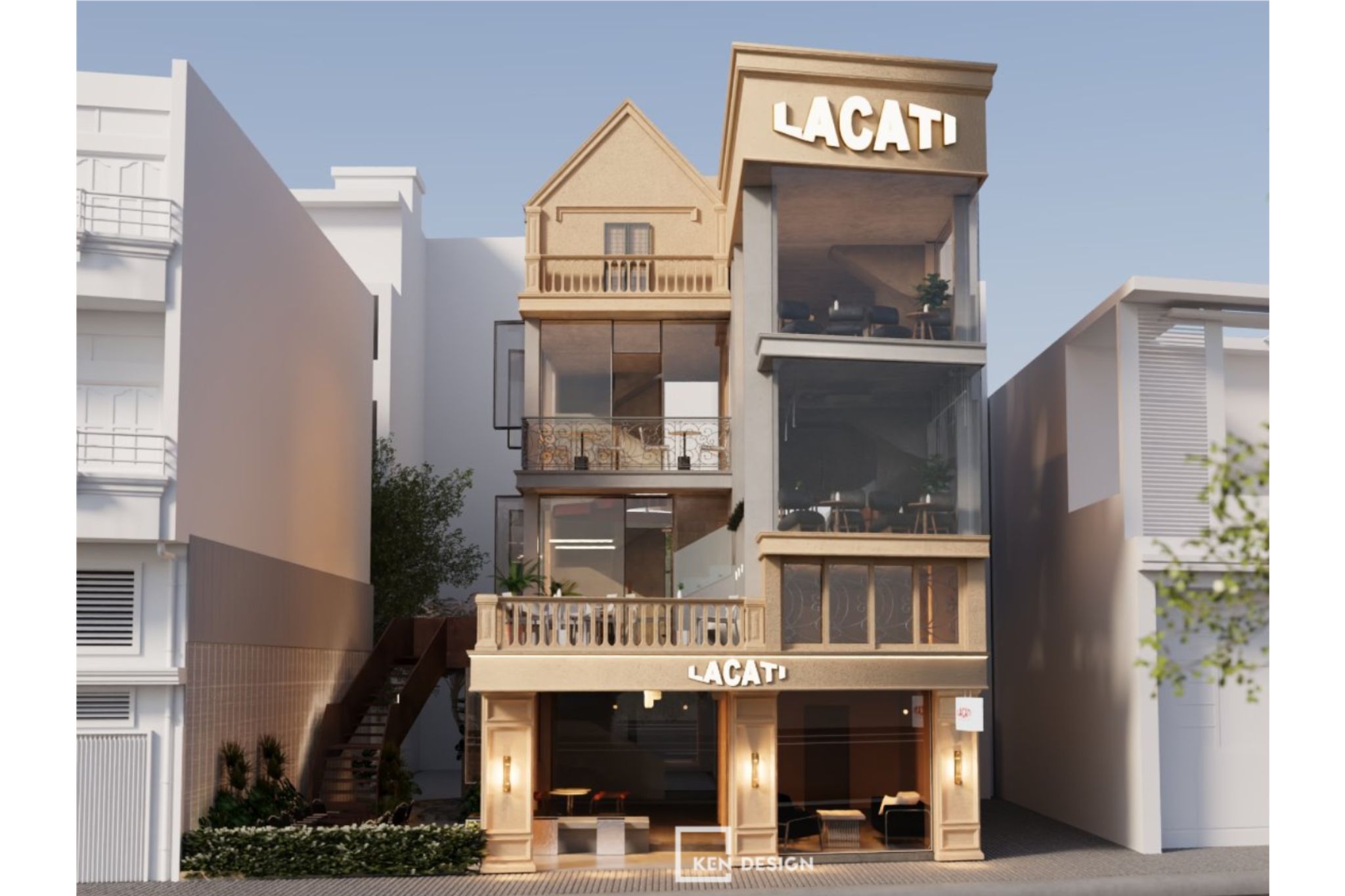 Lacati Cafe咖啡店设计丨越南河内丨KenDesign-13