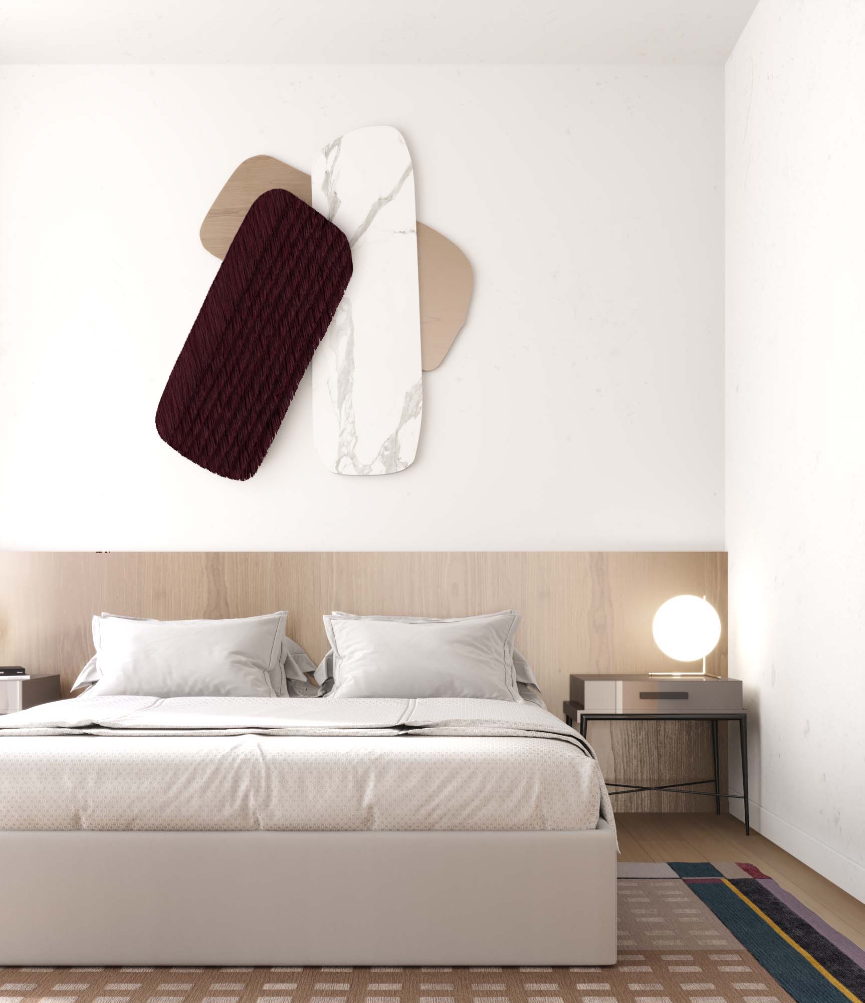 纽约 Tribeca 一居室公寓现代艺术设计丨美国纽约丨TAPIS ROUGE-10