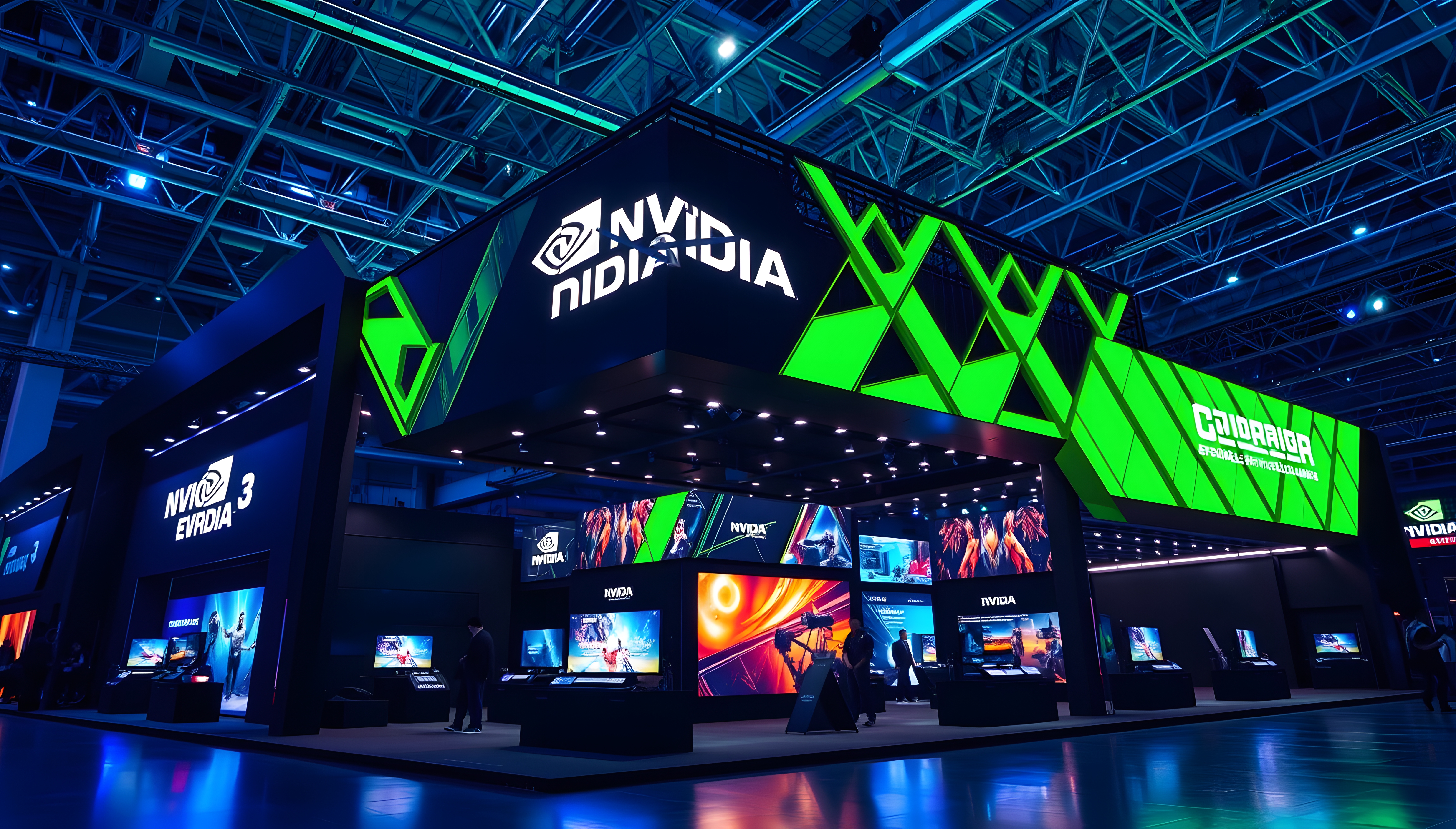 NVIDIA game exhibition booth.-9