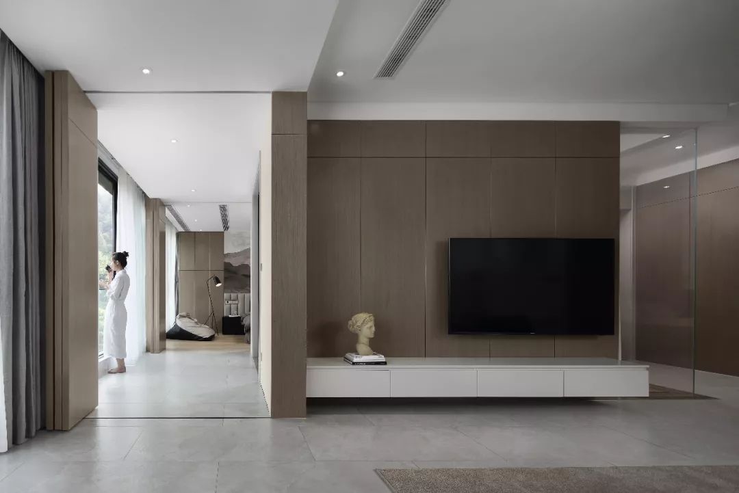 平衡几何与色彩的私宅空间-41