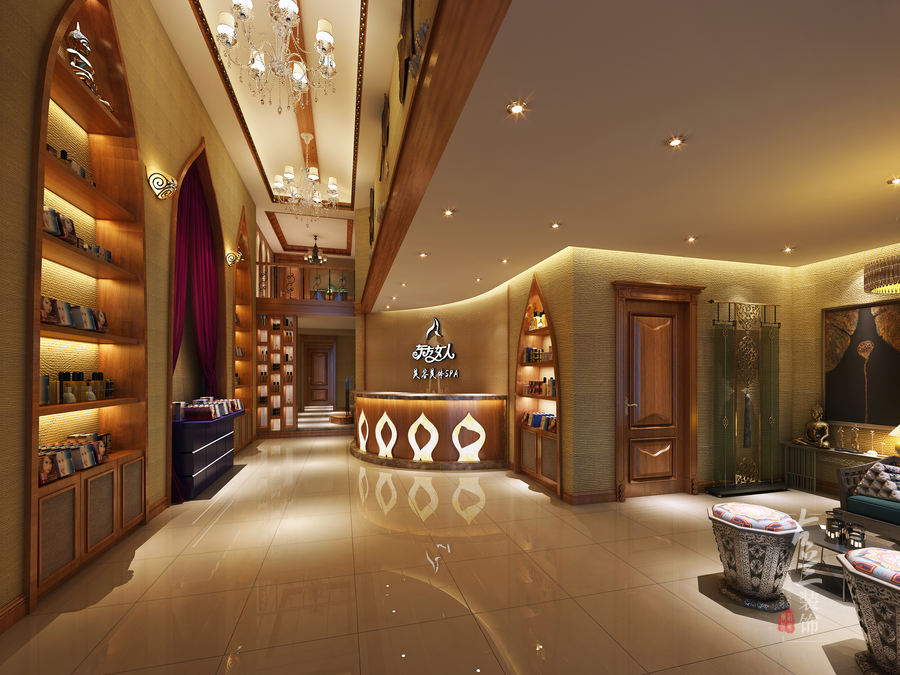 美容院装修内江东方女人美容会所设计_成都专业美容院装修公司-5