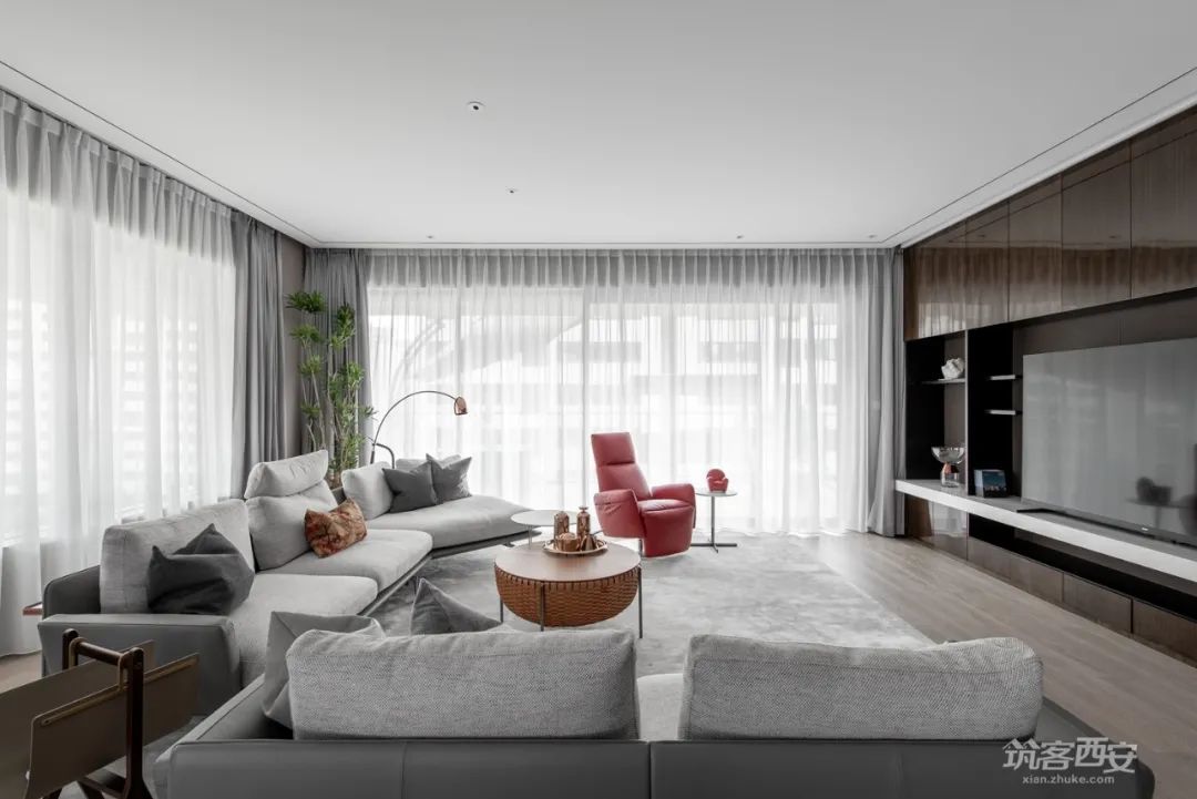 曲江玫瑰园·刘雅娟的大平层艺术装扮丨中国西安丨様家荟·御点软装设计中心-30